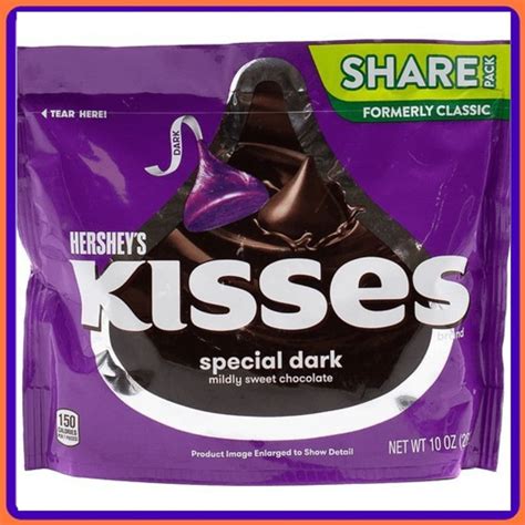 Promo Hersheys Dark Chocolate Kisses 10 Oz Coklat Hershey Kiss Import