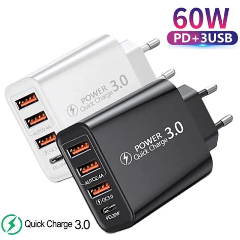 60W Adowarka USB C Szybka Adowarka USB Typu C Adowarka Do Telefonu Kom