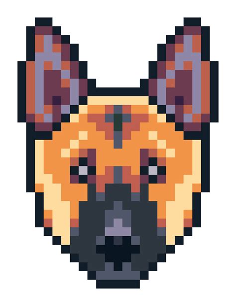 Pixilart German Shepherd Pixel Art By Amytoorsunited