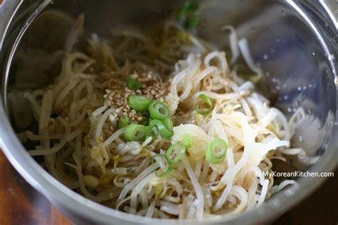 Korean Mung Bean Sprouts Salad My Korean Kitchen