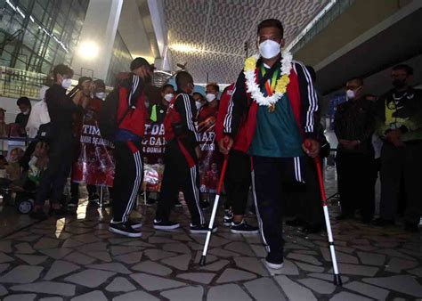 Foto Bikin Bangga Timnas Sepak Bola Amputasi Indonesia Lolos Ke Piala