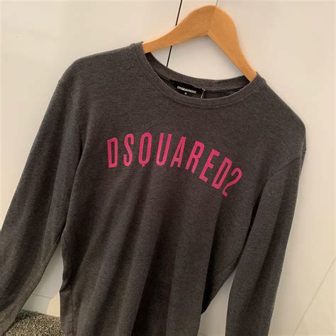 Dsquared Grey Long Sleeve T Shirt Size M Good Depop