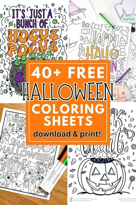 🌟🎨 40 Halloween Coloring Sheets Free And Printable 🦇🖍 Embrace The