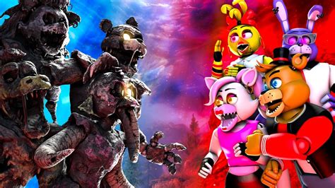 Sfm Fnaf Security Breach Multiverse Vs Security Breach Melted Youtube