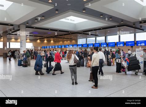 British Airways baggage drop area at Gatwick Airport North Terminal ...