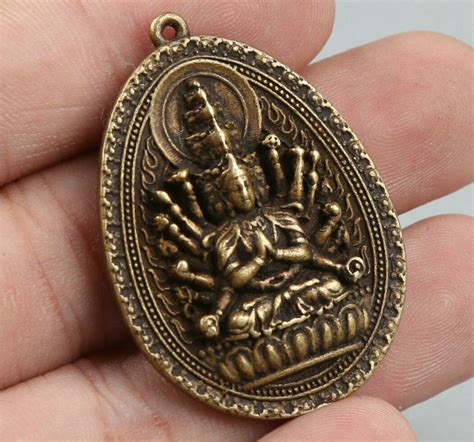 Mm Chinese Bronze Buddhism Arms Avalokiteshvara Kwan Yin Guan