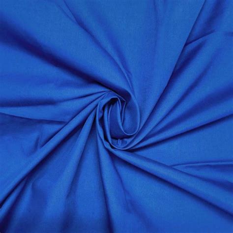 Royal Blue Polycotton Plain Fabric Uk Fabric Supplier Calico Laine