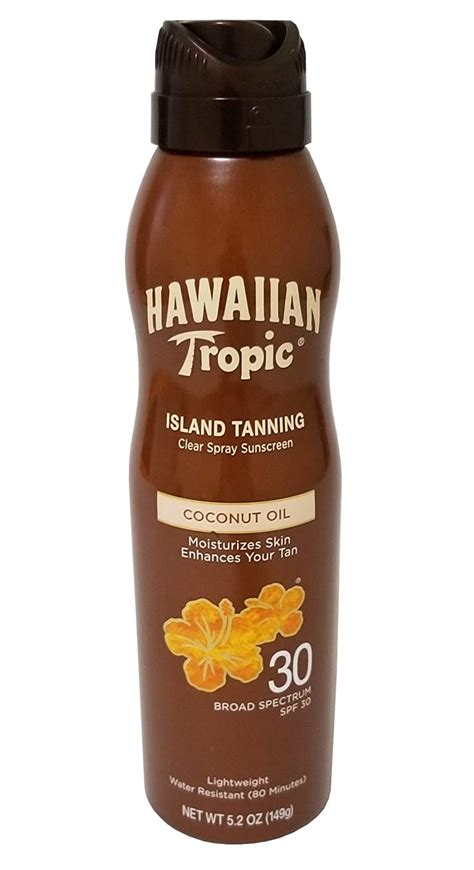 Amazon Hawaiian Tropic Dry Oil Clear Spray Sunscreen SPF 30 5 2 Oz