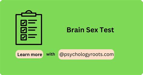 Brain Sex Test Psychology Roots