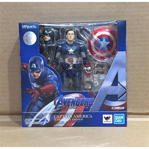 SH Figuarts Captain America Cap Vs Cap Avengers Endgame Shopee