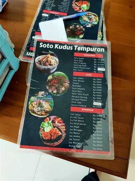 Menu At Soto Kudus Tempuran Restaurant Jambu