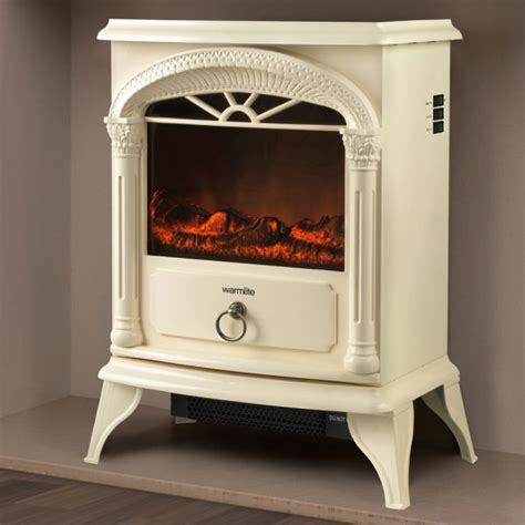 Warmlite 1800W Single Electric Stove Fire - Cream Homeware | TheHut.com