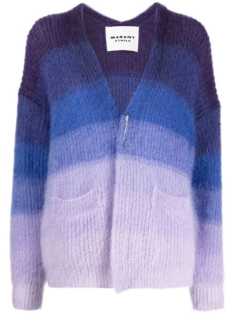 Isabel Marant Étoile Dana Cardigan In Royal Blue Lilac In Purple Modesens