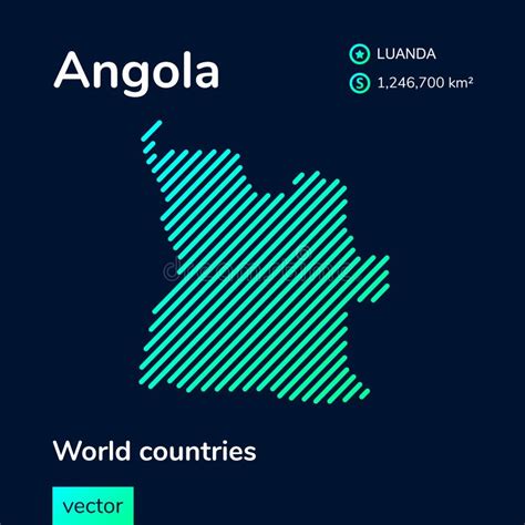 Vector Set Of Angola Country Isometric D Map Angola Map Africa Map