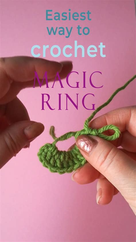 Magic ring for crochet | Sometimes crocheting the magic ring is shown as if it was something ...