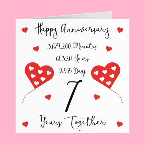 Th Wedding Anniversary Card Years Together Happy Etsy