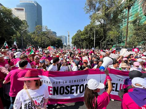 Avanza Desde El Ngel La Marcha En Defensa Del Ine La Jornada San Luis