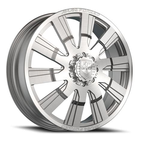 Amani Forged Wrath Dually Rims And Wheels Brushed Silver 825×22 Dually Proz