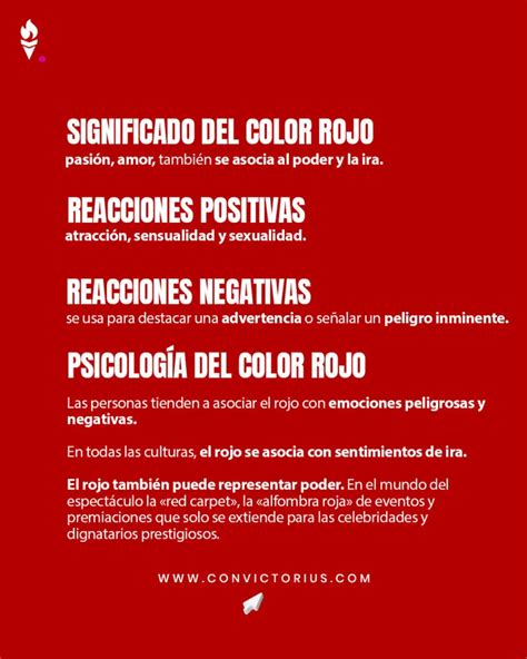 Psicolog A Del Color Rojo Significado Emociones Y Acciones Colegio