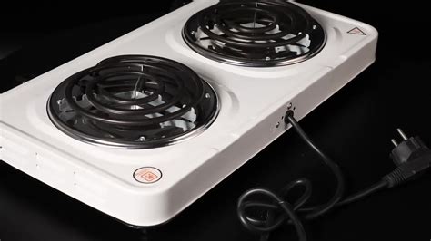 Double Burner Coil Electric Stove Cooker With Cover - Buy Electric ...