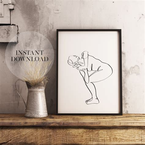 Yoga Pose Wall Art, Printable Wall Art, Yoga Poster, Home Yoga Art ...