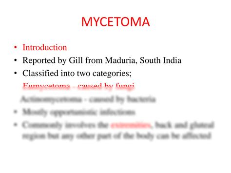 Solution Subcutaneous Mycosis Studypool