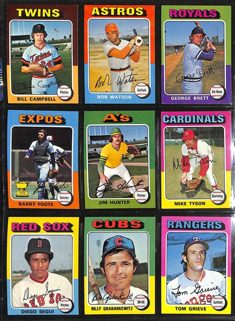 Lot Detail 1975 Topps Baseball Complete Set W George Brett Robin