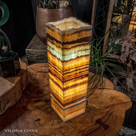 Onyx Table Lamps | Natural Stone Onyx Table Lamp – Vilona Onyx