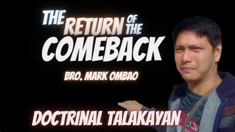 DOCTRINAL TALAKAYAN W BRO MARK OMBAO Punto Por Punto Kaabag Sa