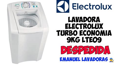 Lavadora Electrolux Turbo Economia 9kg LTE09 YouTube