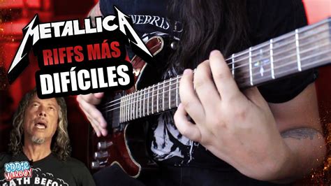 LOS RIFFS MÁS DIFÍCILES DE METALLICA EN GUITARRA Eddie Warboy YouTube