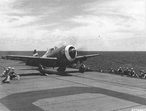 Photo P 47d Thunderbolt Of The 318th Fighter Group Being Ferried To Saipan On Escort Carrier