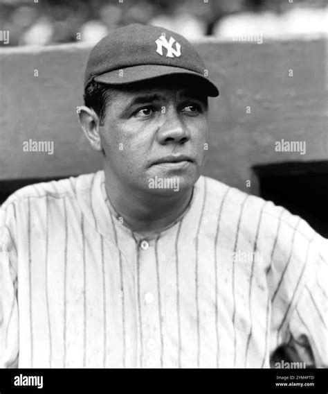 Professional Baseball Player Babe Ruth Portrait New York Yankees 1922 Stock Photo Alamy