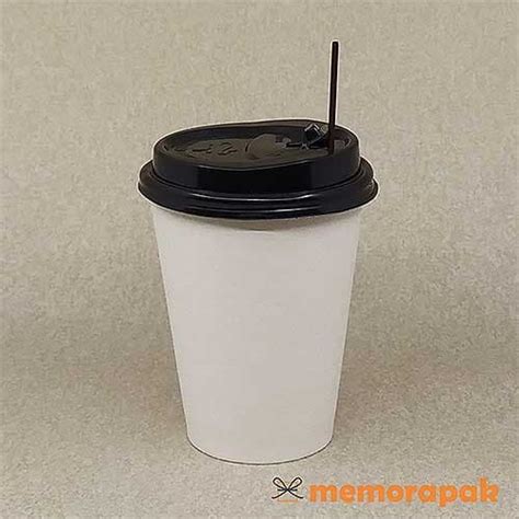 Jual Paper Cup Oz Hot Cup Tutup Hitam Stirrer Kota Bandung Memorapak Tokopedia