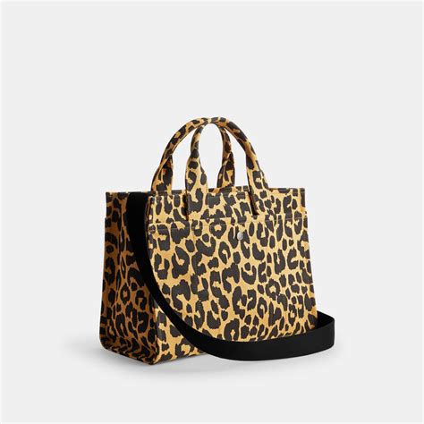 Coach Cargo Tote Leopard Totes Shoppers Clothing Accessories