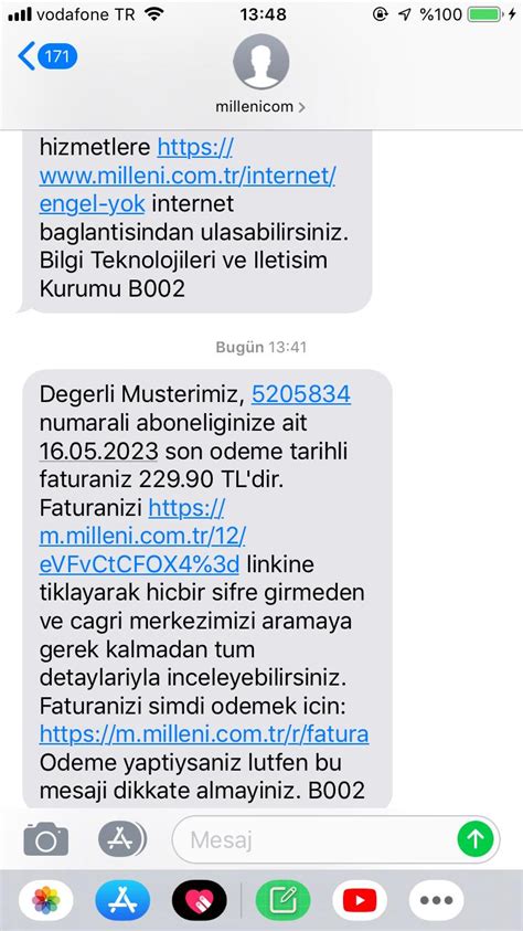 Millenicom Bilgilendirmesiz Fiyat Artış İzinsiz Otomatik Ödeme Talimat