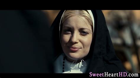 Horny Lesbian Nun Rubbing