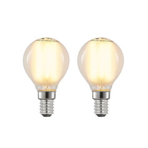 LED dråpepære E14 4W 2 700 K matt dimbar 2 stk Lampegiganten no