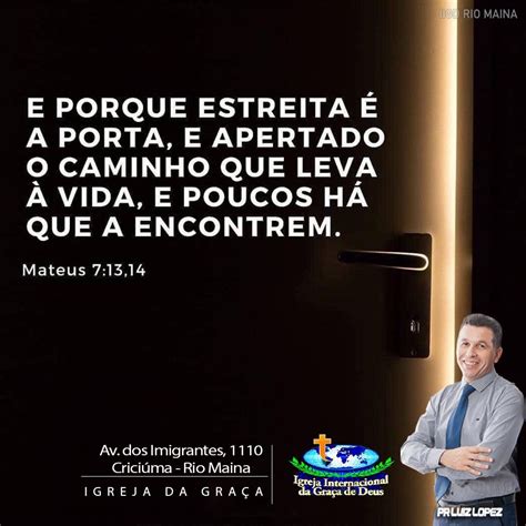 Pr Luiz Lopez Porta Estreita Na B Blia