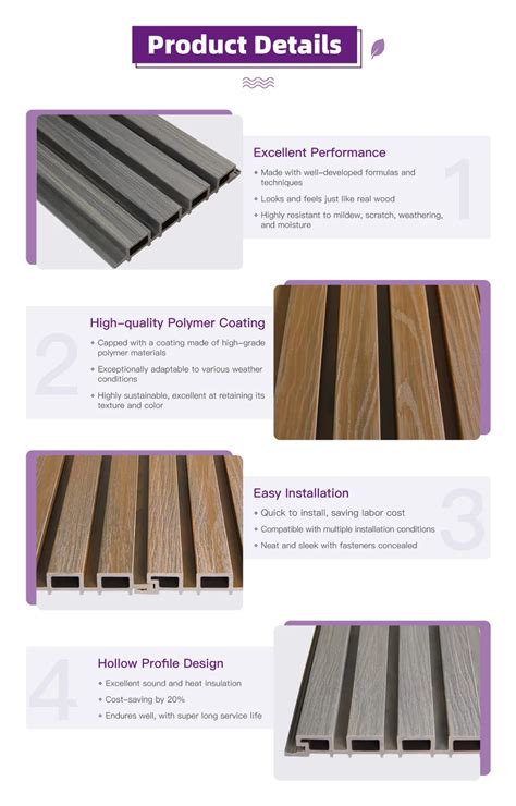 Coowin External Cladding Panels Exterior Wall Panel For Outdoor Home