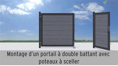 Montage Dun Portail Double Battant Monter Une Cl Ture Avec System