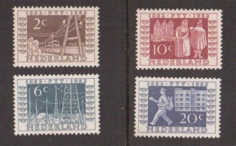 Netherlands Mnh Stamp Itep Centenary Telegraph Services