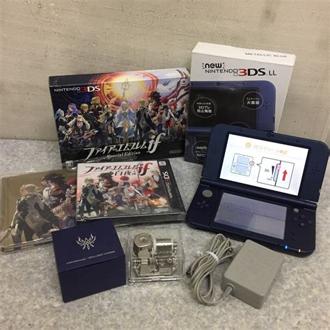 【やや傷や汚れあり】★newニンテンドー3ds Ll メタリックブルー3dsソフト未開封！ファイアーエムブレムif Special