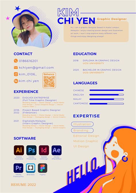 Portfolio Graphic Design Resume Graphic Design Portfolio Layout