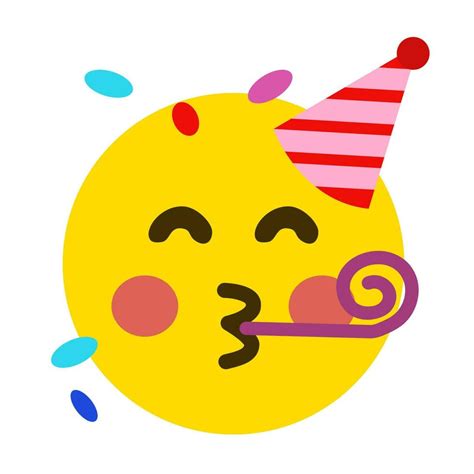 yellow expression emoji happy to celebrate 6416633 Vector Art at Vecteezy