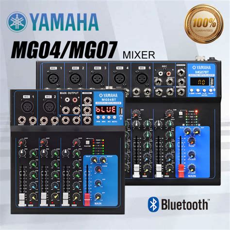 YAMAHA MG07BT MG04BT Channel Audio Mixer With Bluetooth USB Mixer