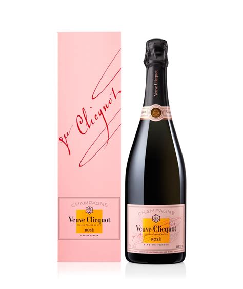 Вино игристое Veuve Clicquot розовое брют в подарочной упаковке 0 75л