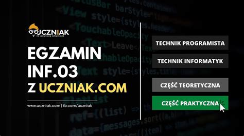 EGZAMIN INF 03 WSTĘP technikprogramista technikinformatyk YouTube