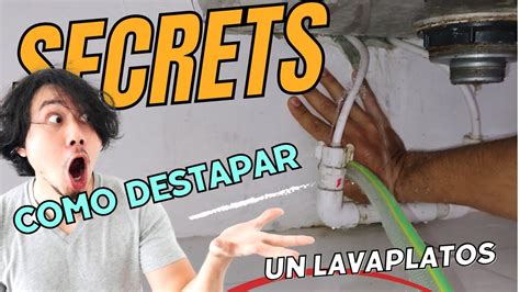 Como Destapar Un Lavaplatos En Un Minuto YouTube