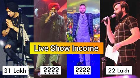 How Much Money Punjabi Singers Make From Live Show Sidhu Moose Wala Babbu Maan Karan Aujla